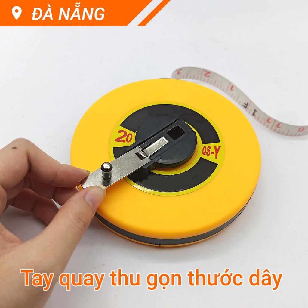 Thước dây vải sợi thủy tinh cuộn 20m