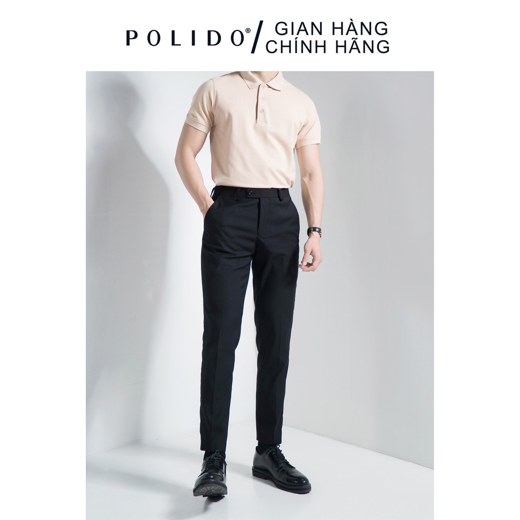 Áo Polo Nam Trơn Basic CEFFYLO Màu Camel Chất Liệu Cotton Tự Nhiên Form Slim Thấm Hút Mồ Hôi Tốt - POLIDO