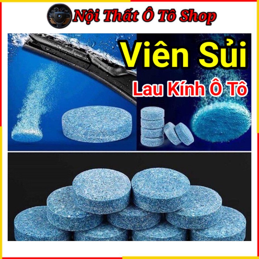 Set 10 Viên Nước Lau Kính Sủi Rửa Kính Xe Ô Tô Chỉ 1 Viên Pha 4 Lít Nước – Rửa Xe Ô Tô Siêu Sạch | Nội Thất Ô Tô Shop