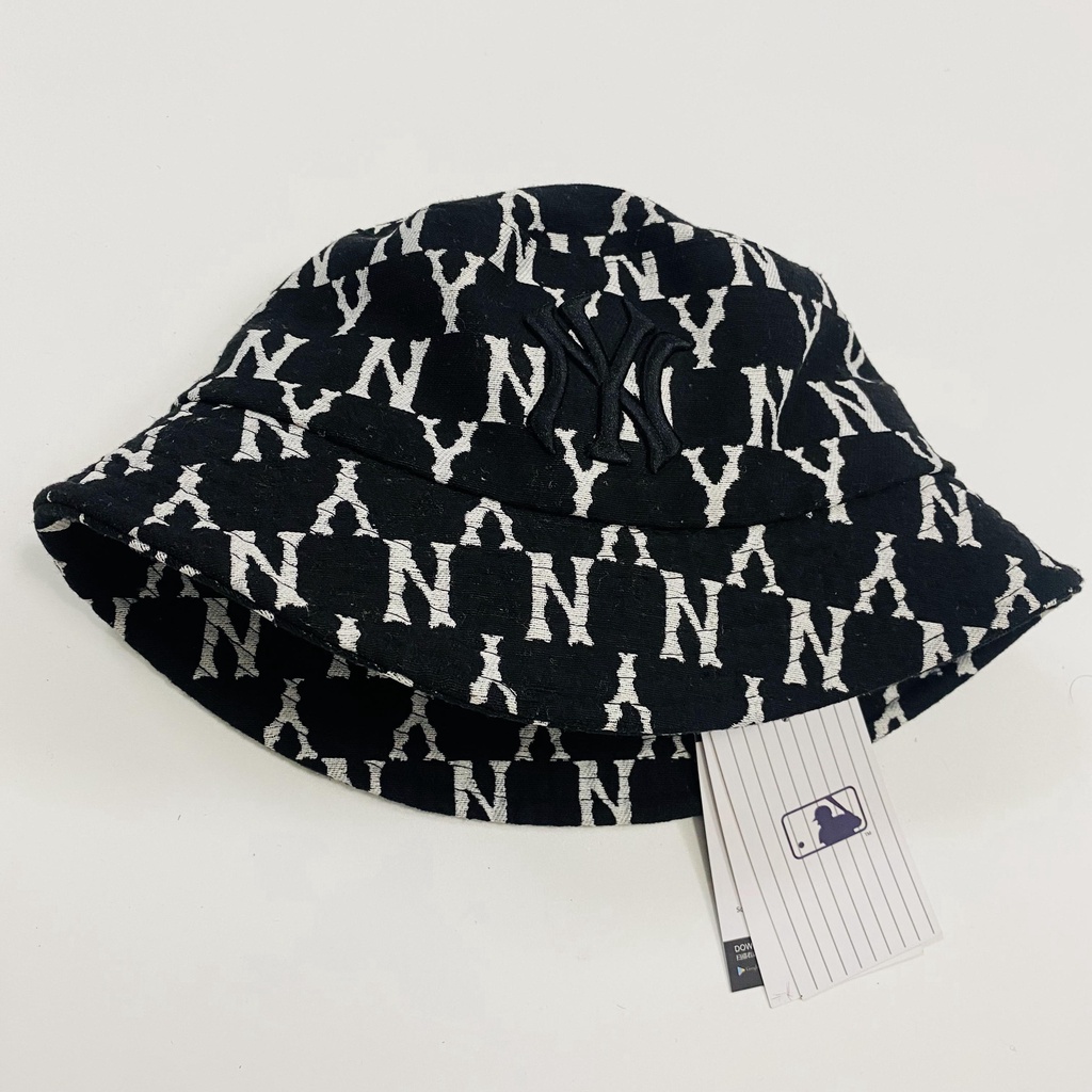 Nón bucket nữ, mũ bucket nam in họa tiết monogram thêu chữ LA cực chất