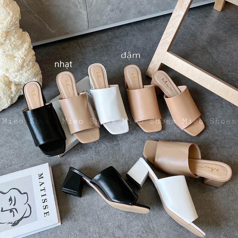 GUỐC QUAI BẢNG TO 5P DA SIÊU MỀM ( MIEO SHOES G545 G546 G547 )