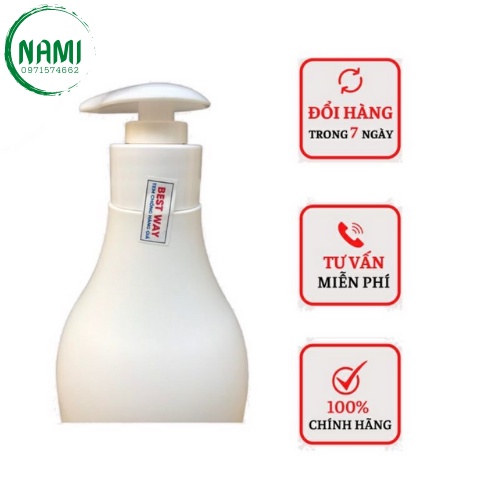 Cặp Gội Xa BEST WAY Vitamin E &amp; Collagen 800Ml Nuôi Dưỡng VÀ Phục Hồi Tóc Siêu Mượt Hàng Chính Hãng NAMI