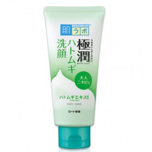 Sữa rửa mặt dành cho da dầu mụn Hada Labo Gokujyun Face Wash Nhật Bản 100g (Xanh lá)