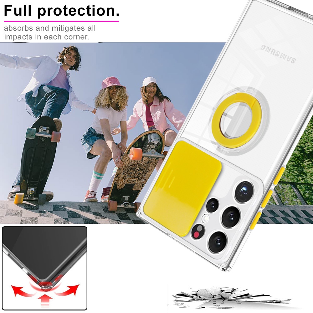 Ốp Điện Thoại Chống Sốc Có Vòng Đỡ Cửa Sổ Sau Cho Samsung Galaxy A51 A71 A30 A20 A22 A32 A21s A31 5G