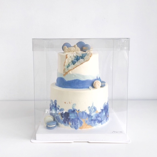 Hộp đựng bánh kem sinh nhật trong suốt size lớn 30-33-38-40cm