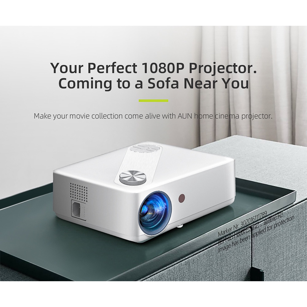 Máy Chiếu AUN F125 - Akey 8 - Fullhd 1080 - Bảo Hành 12 Tháng