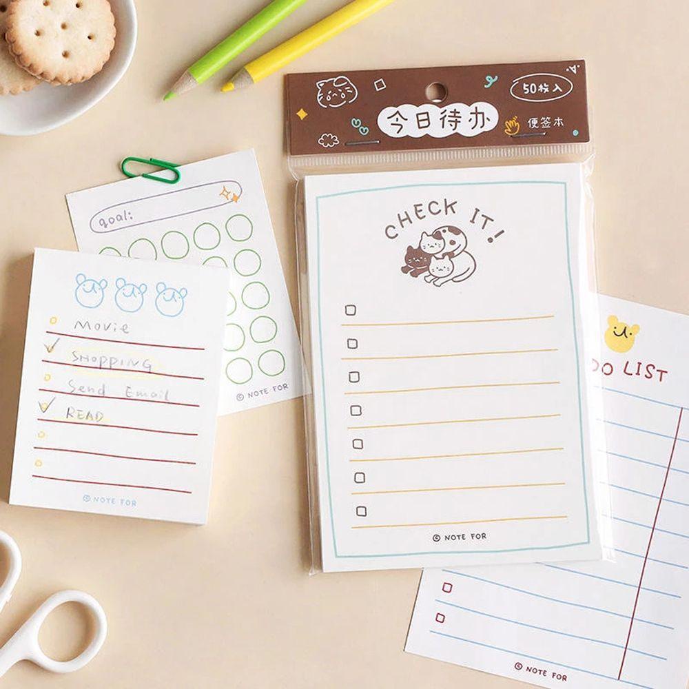 Set 100 Tờ / 50 Tờ Giấy Ghi Chú Lên Kế Hoạch Tiện Lợi