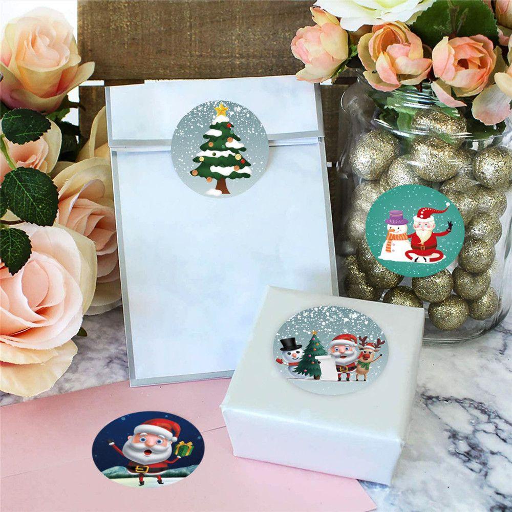 CHOOKEY Set 500 Miếng Dán Ghi Chú Trang Trí Giáng Sinh 2.5cm