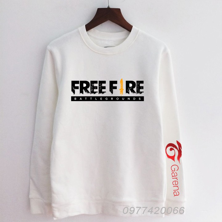 Áo Free fire sweater, áo phông freefire phản quang