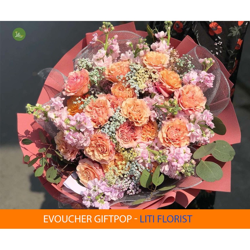 Hà Nội, Hồ Chí Minh [Evoucher] Phiếu mua hàng hoa tươi tại hệ thống cửa hàng Liti Florist 2.000.000 VNĐ