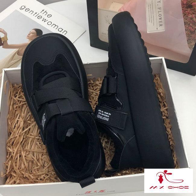 M & X ~  Giày Thể Thao Quai Dán Dày Phong Cách Mới 2022 Dễ Phối Đồ Hợp Thời Trang Cho Nữ