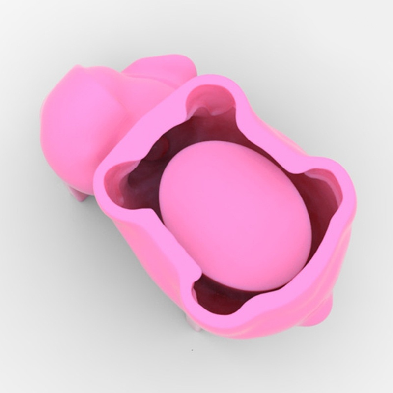 Khuôn silicone làm chậu cây mọng nước hình chú chó DIY