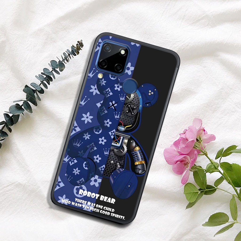 Ốp lưng Realme C21 C21Y C11 C12 C15 C20 dẻo in hình gấu robot sắc nét