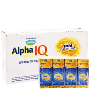 [Mã MKBC9920 giảm 10% tối đa 50k] Sữa bột pha sẵn Dielac Alpha Gold vani - Thùng 48 hộp 180ml. Date 12/ 2019