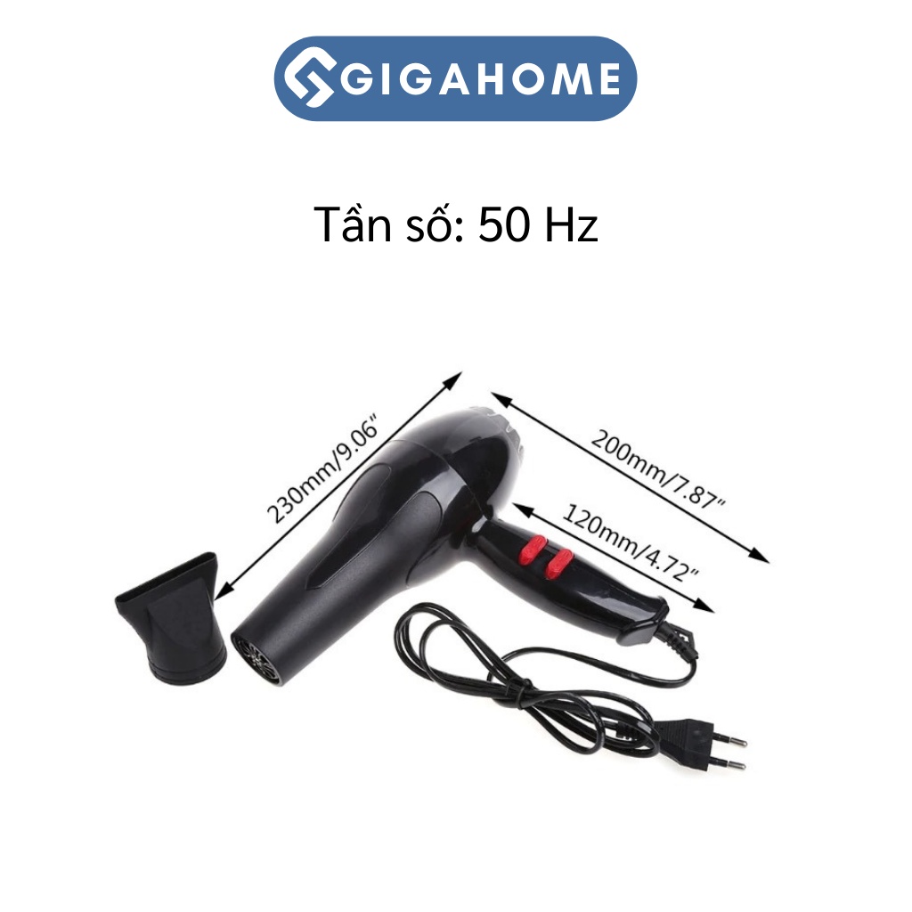 Máy Sấy Tóc Công Suất Lớn Tạo Kiểu GIGAHOME No-3803 2 Chiều Nóng Lạnh 1800W 3157