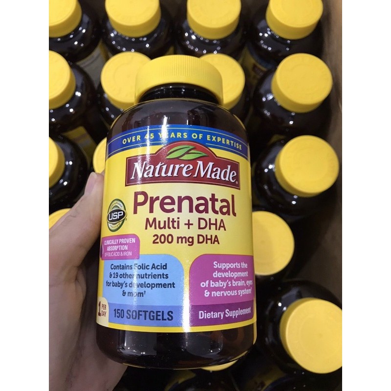 Prenatal multi + DhA 200mg Nature made 150v