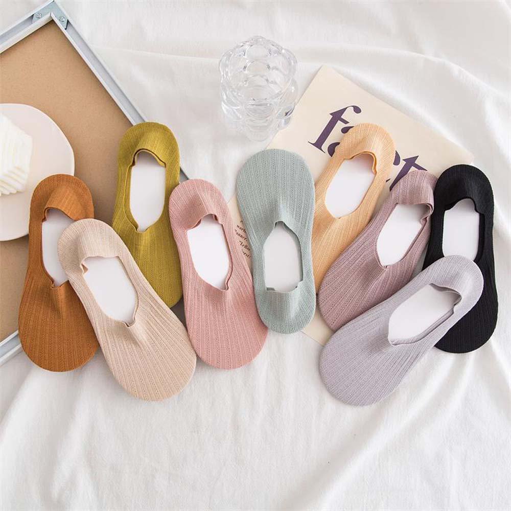 AROMA Giày Lười Nylon Thoáng Khí Chống Trượt Màu Trơn Họa Tiết Kẻ Sọc Dọc Thời Trang Xuân Hè