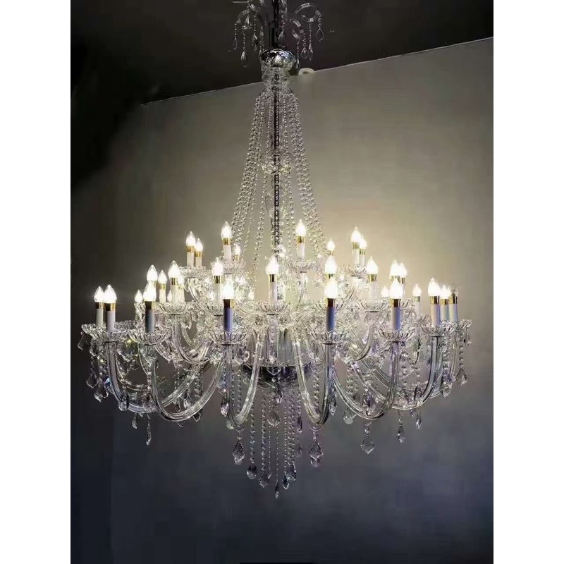 Đèn chùm pha Lê phong cách Tân cổ điển.