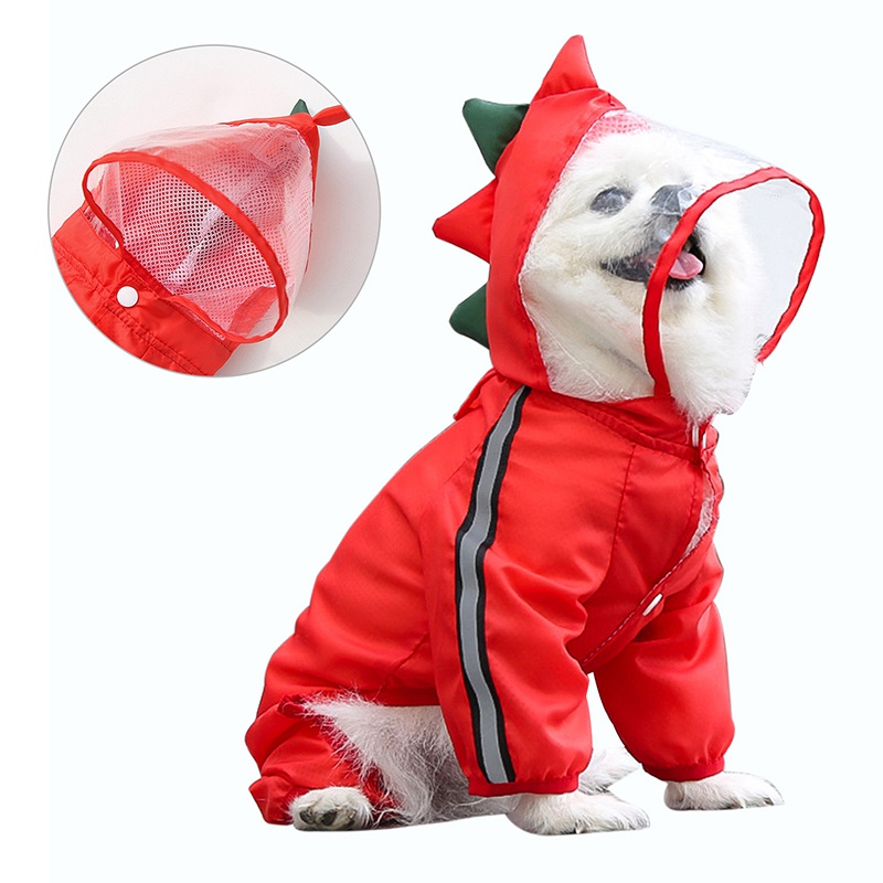 Áo Mưa Trong Suốt Hình Ếch Dễ Thương Cho Thú Cưng