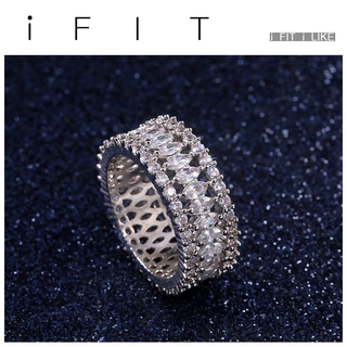 Nhẫn iFIT Đính Đá Zircon Sang Trọng Độc Đáo