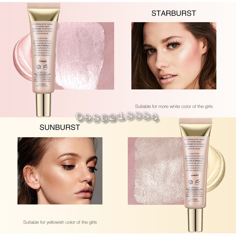 Kem bắt sáng dạng lỏng O.TWO.O HighLight Rose Gold OHR2 | BigBuy360 - bigbuy360.vn