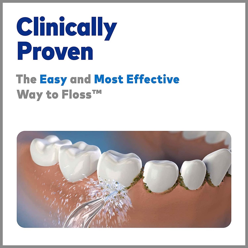 Máy tăm nước kèm bình 650ml Waterpik WP-660EU Ultra Professional oral irrigator, màu trắng