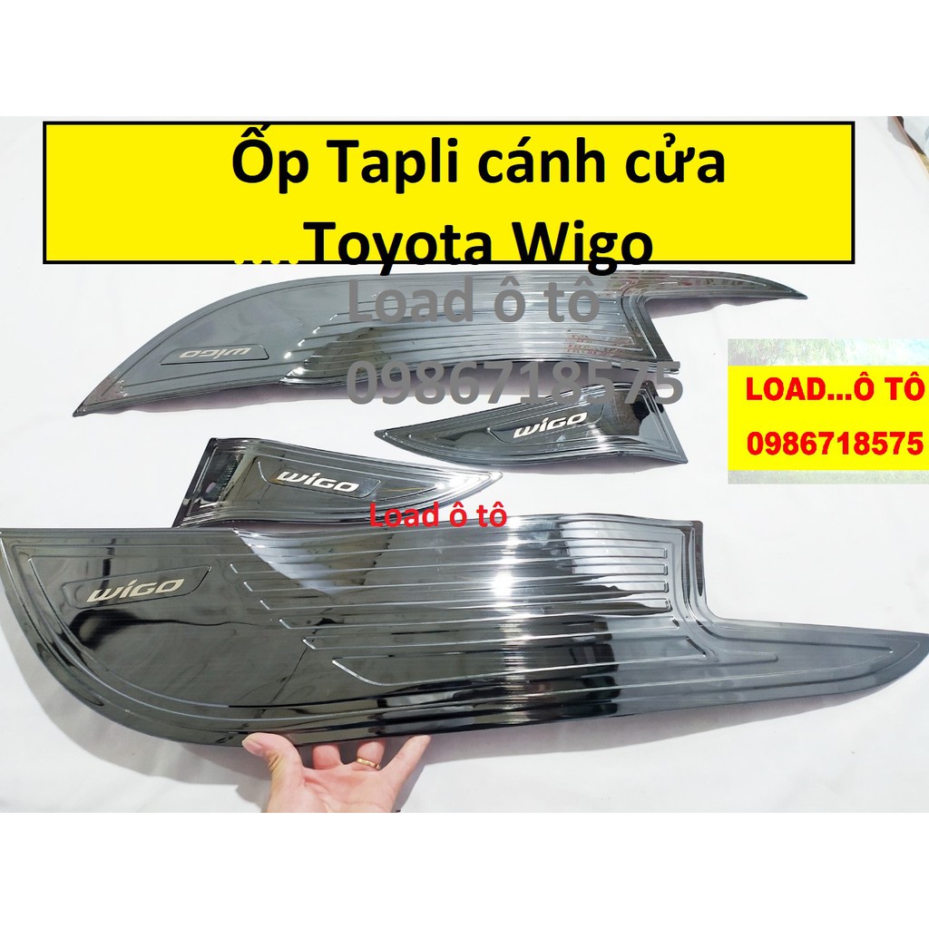 Ốp Tapli Cánh Cửa Toyota WIGO vân titan xước cao cấp