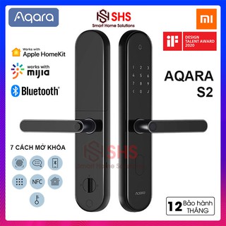 Khoá cửa thông minh Xiaomi Aqara S2 mới nhất 2020, nhận diện vân tay, NFC, Bluetooth, Wifi, ZNMS12LM, SHS Vietnam