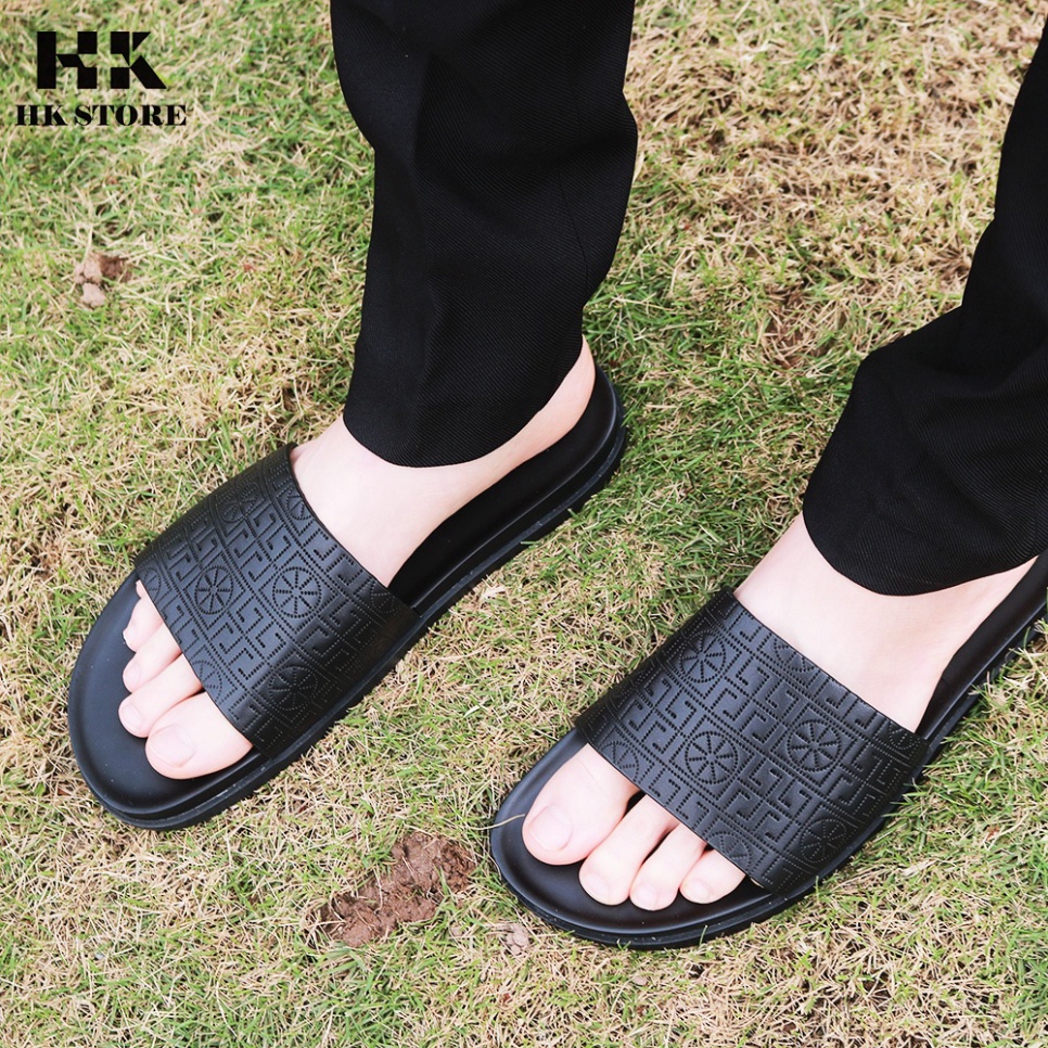 Dép nam da xịn - kiểu dáng nhẹ nhàng dễ sử dụng cực êm chân - hàng chính hãng HK.STORE da xịn bảo hành 12 tháng.