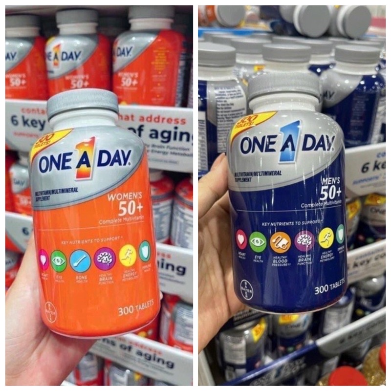 Date/2025 viên Uống One A Day Men 50+Lọ 300 viên