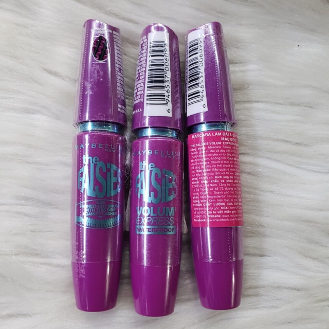 Mascara Maybelline Falsies Làm Dày Và Dài Mi 200% (màu tím)