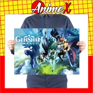 Tấm Poster Áp Phích Game Genshin Impact miHoYo Bóc Dán Dán Tường, Dán Kính , Trang Trí Nhà Cửa By AnimeX