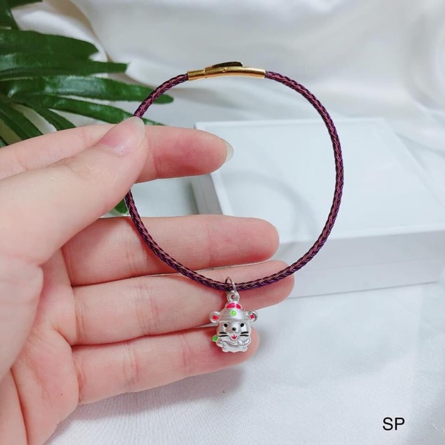 VÒNG TAY MIX CHẢM CHUỘT SANG CHẢNH - CHAMR BẠC S925