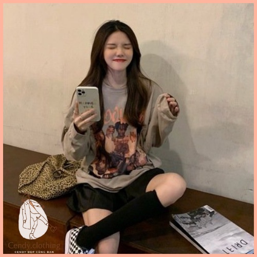 [Hàng Cao Cấp Loại 1 + Ảnh Thật] Áo Thun Be Nâu Dài Tay Hot Trend Cendy Clothing Trẻ Trung Năng Động - CD072 | BigBuy360 - bigbuy360.vn