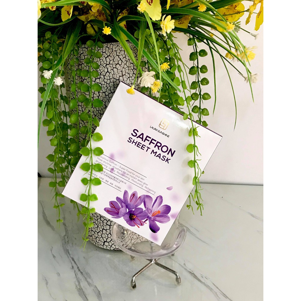 Mặt nạ Laura Sunshine Saffron Sheet Mask (Hộp 5 cái)