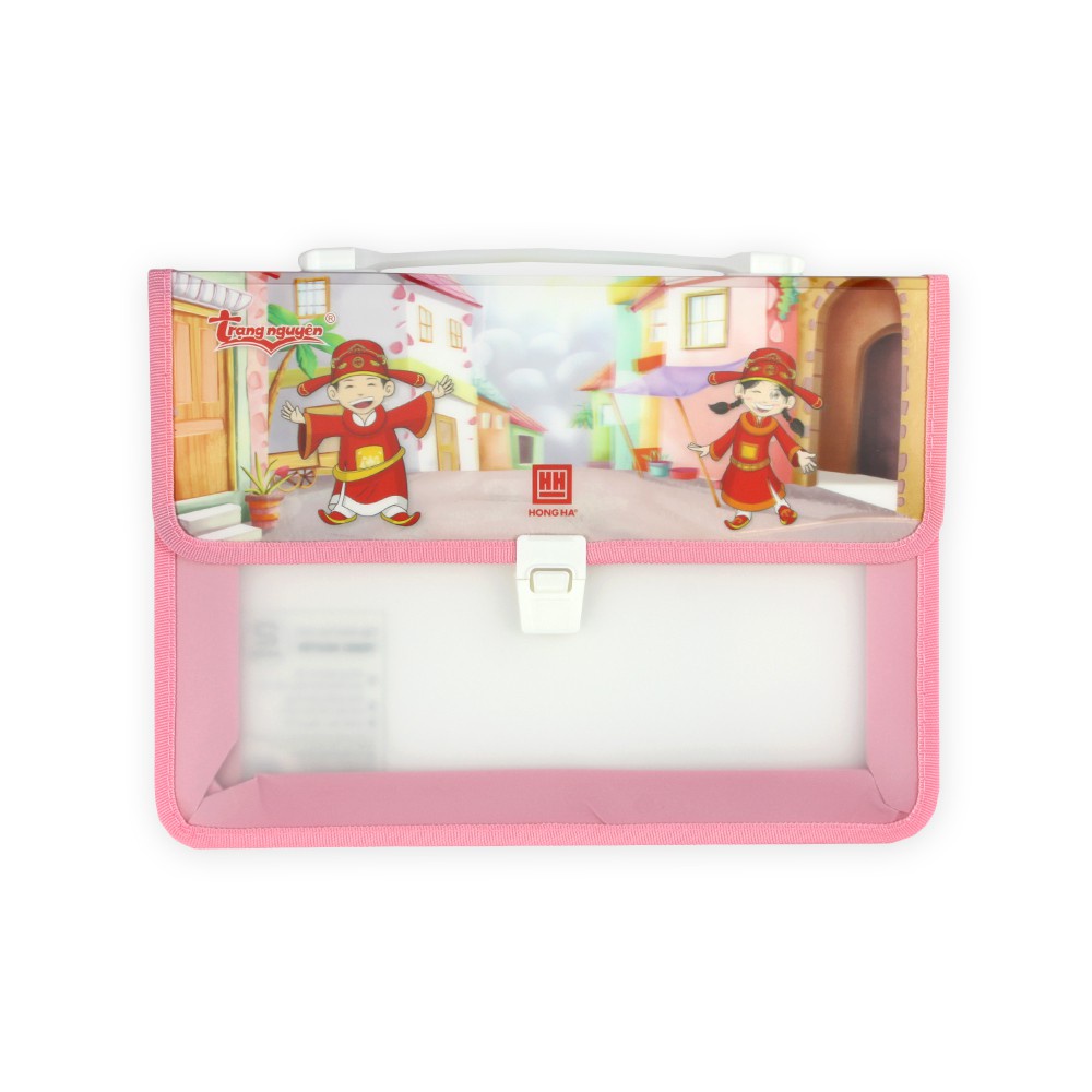 Cặp học thêm dành cho học sinh tiểu học, cặp Hồng Hà (3862) in 3D, chất liệu bền đẹp,thiết kế dễ thương - Soleil Home