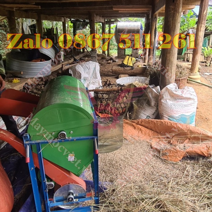 Máy tuốt lúa mini tại Hà Giang