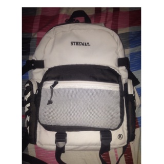 Balô 5tw trắng đen + tote vans