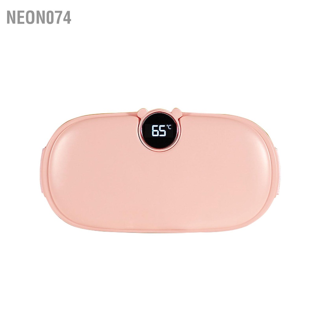 Neon074 Đai sưởi ấm Tử cung Sưởi Mát xa Chuột rút Đau bụng Kinh nguyệt lưng Miếng đệm di động