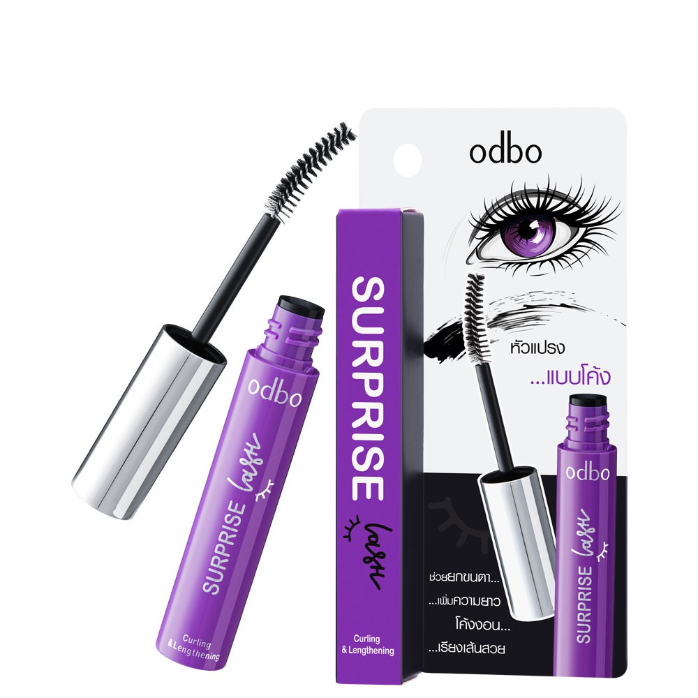 Mascara Làm Dài Và Cong Mi Odbo Surprise Lash Màu Tím Thái Lan OD935