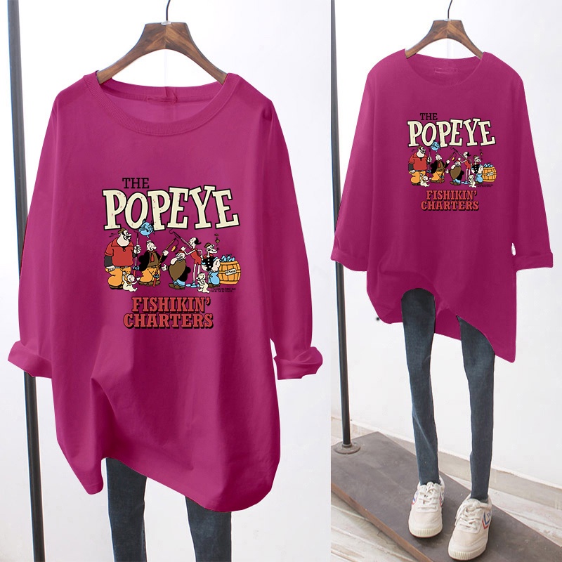 NRVP Áo Thun Nữ Dài Tay Cổ Tròn Thời Trang Hàn