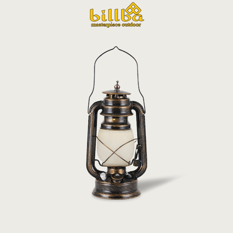 Đèn bão giả cổ tích điện phong cách vintage, đèn bão chế độ ngọn lửa và chế độ sáng tĩnh BB8224