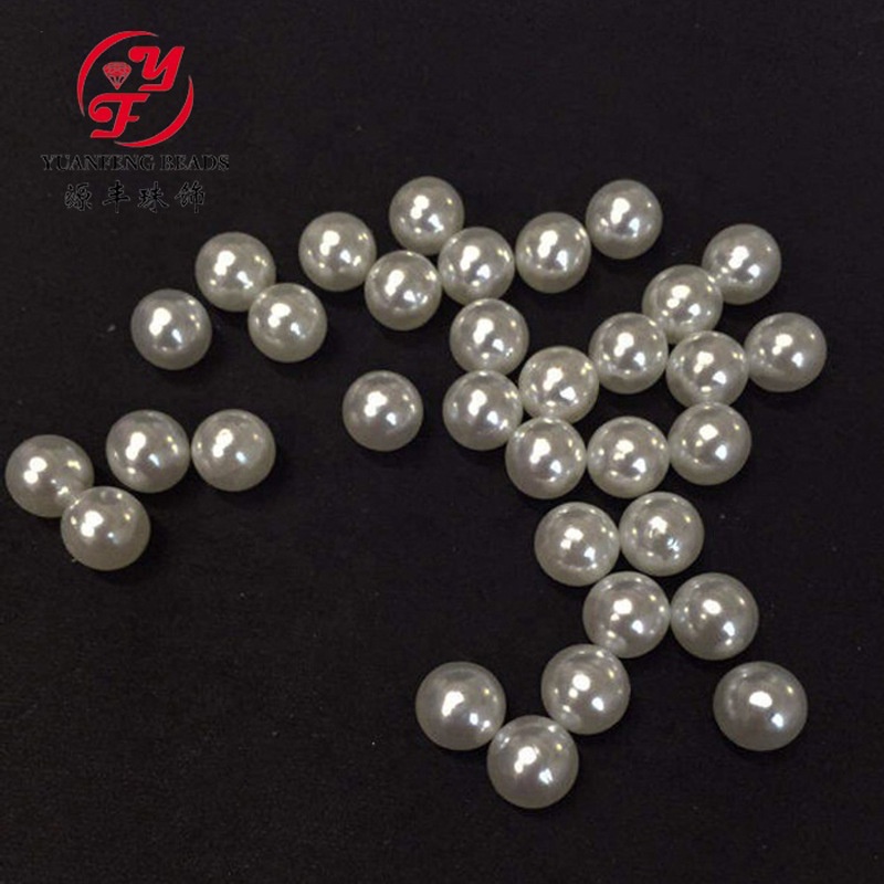 Hạt ngoctrai nhân tạo loại bóng đẹp có lỗ nhiều size, Nguyên liệu diy