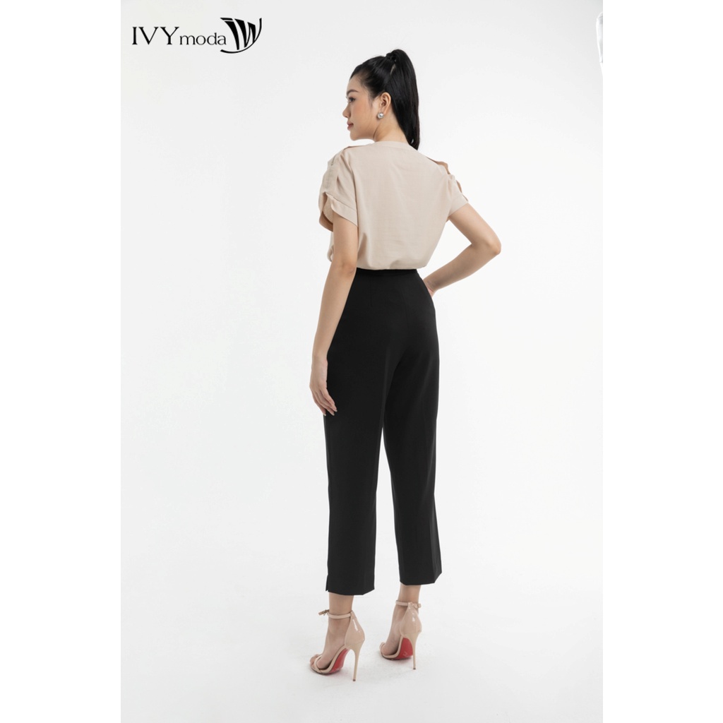 Quần lửng nữ ống đứng IVY moda MS 22M7727