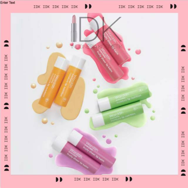 (hàng Mới Về) Son Dưỡng Môi Idk Wardah Everyday Fruity Sheer 4gr