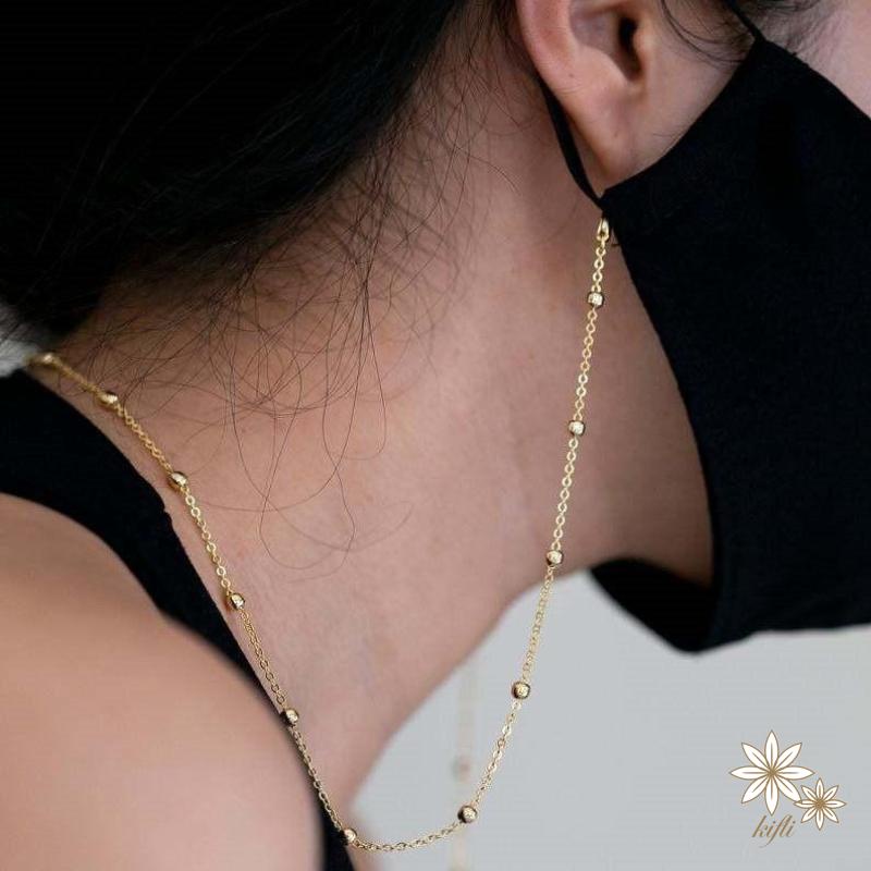 Dây Xích Kim Loại Đeo Mắt Kính Thời Trang