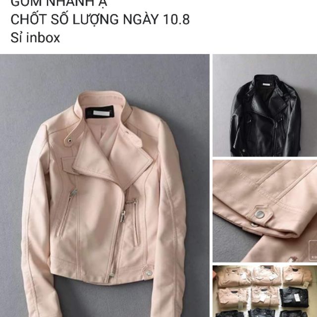 Áo da xuất xịn