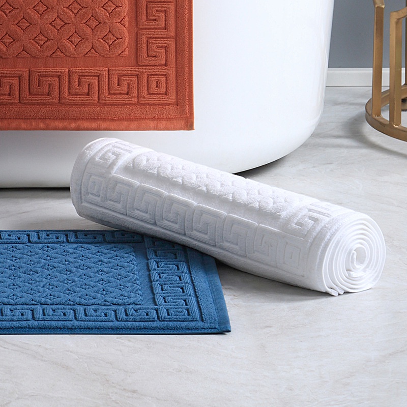 Khăn Lót Sàn Nhà Tắm Bằng Cotton Dày Dặn Thấm Hút Nước Phong Cách Trung Hoa Cổ Điển