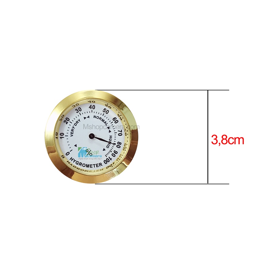 Ẩm kế cơ Hygrometer mini bằng kim loại