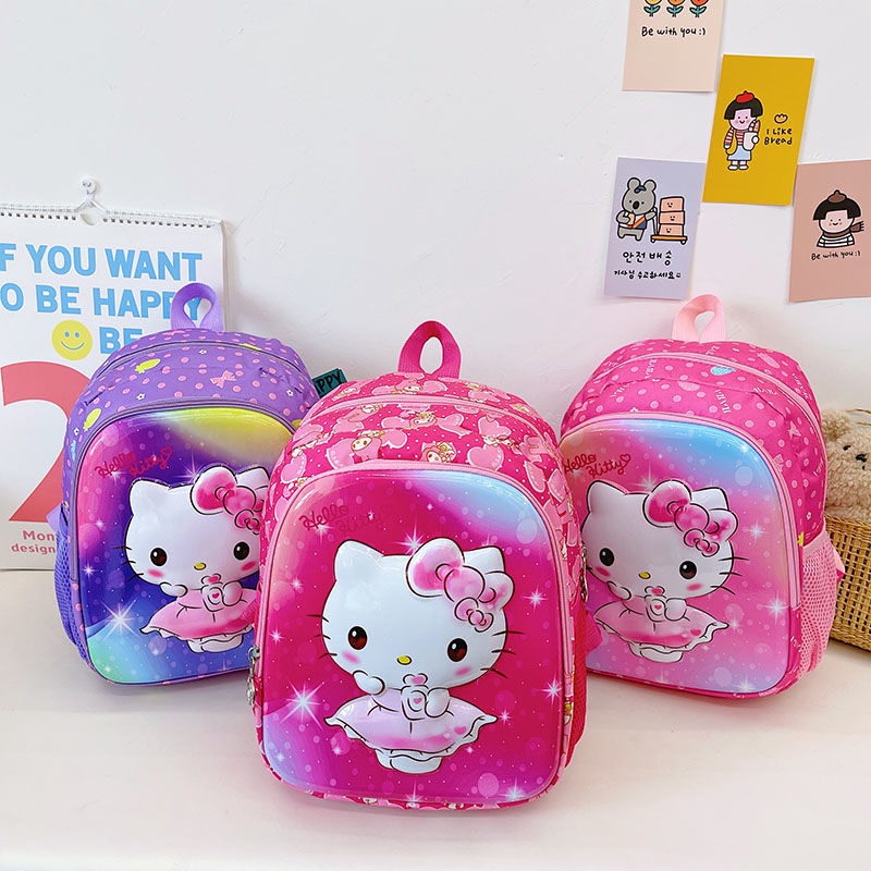 Balo Đi Học Mẫu Giáo Hình Mèo Hello Kitty Dễ Thương Xinh Xắn
